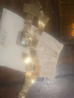J CREW GOLD BELT NWT